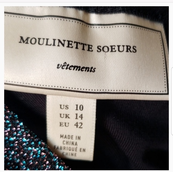 [Moulinette Soeurs] Anthro Metallic Dress size 10 - Picture 8 of 14
